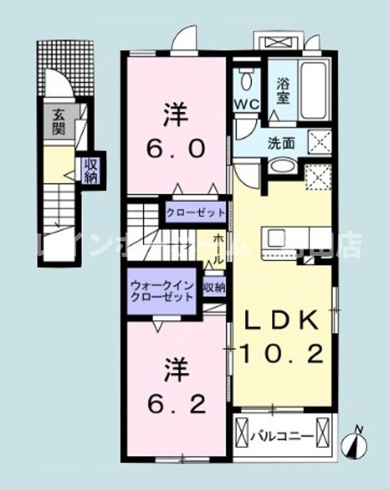 ソレアード※初期費用分割あと払いサービス利用可能物件の間取り