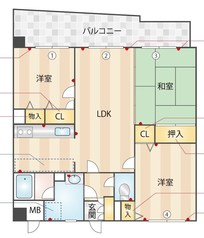 OAK　VILLA野多目の間取り|※図面と現況が異なる場合は現況を優先します。