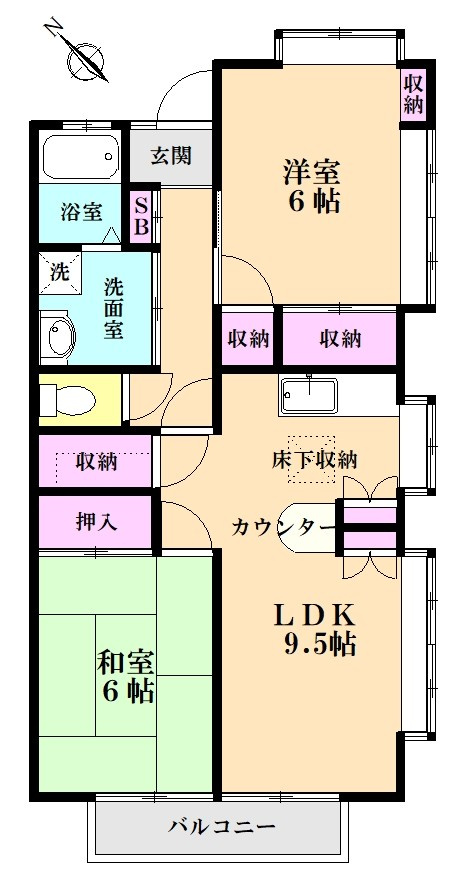 第３グリーンパークの間取り