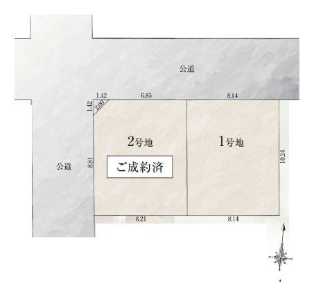 【区画図】 | 杉並区今川３丁目　建築条件付売地　１区画 | キレイな整形地登場、残りは最終1区画です！