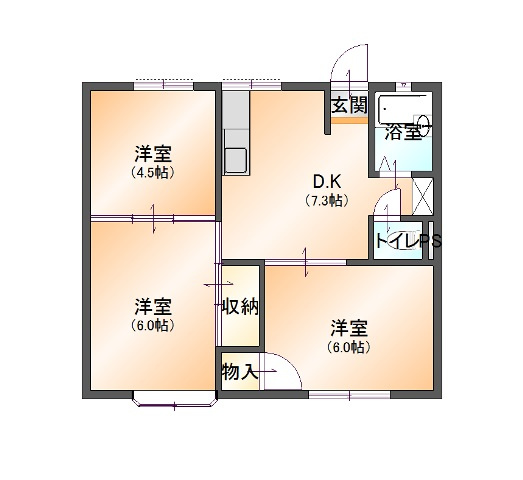 【間取り】 | 秋山コーポ