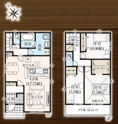 GRAFARE　鴻巣市吹上本町3期の間取り|図面と現況が異なる場合、現況を優先とします。