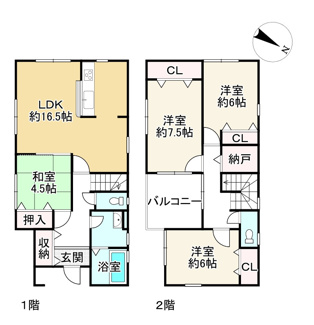 【間取り】 | 近江八幡市安土町東老蘇　中古戸建