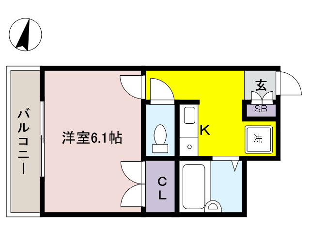 ジュネス芦屋の間取り