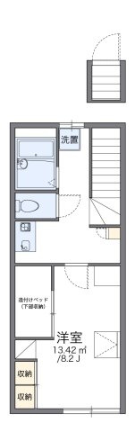 レオパレスｙａｎａｇｉⅡの間取り