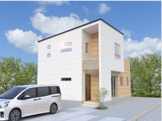 【外観】 | クライン古河市雷電町第2期　 | 完成予想パース（同社施工完成物件・モデルハウスがご見学いただけます）