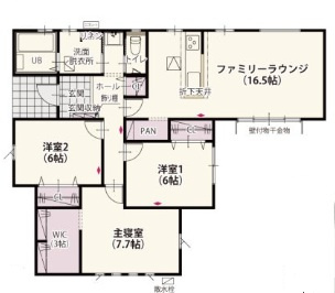 【間取り】 | クライン古河市雷電町第2期　 | 南向きで明るい間取りが特徴です☆