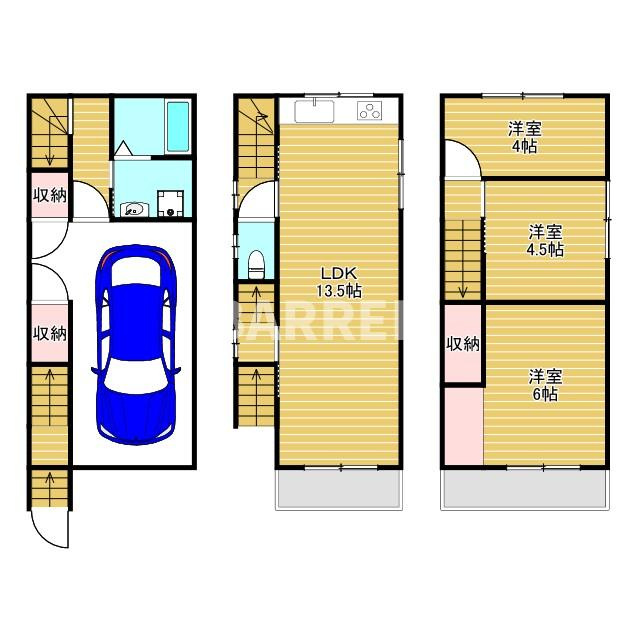 田川３丁目戸建ての間取り