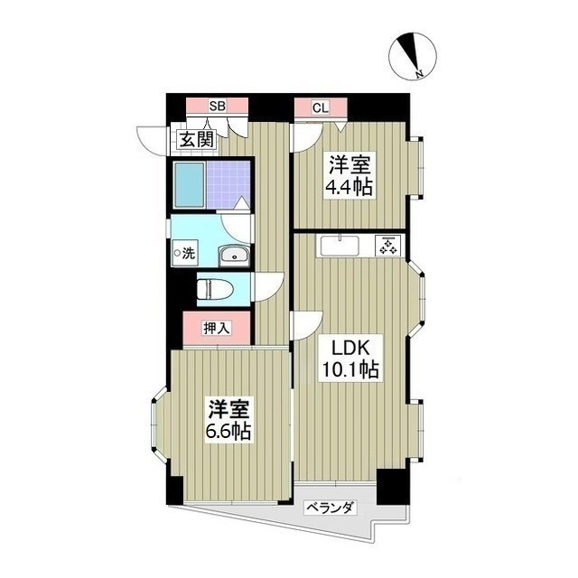 かさまビル9の間取り