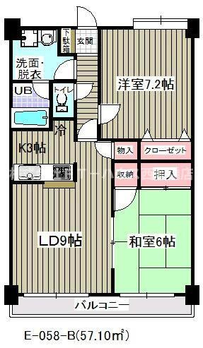 アウラ１０（Ｅ－０５８）の間取り