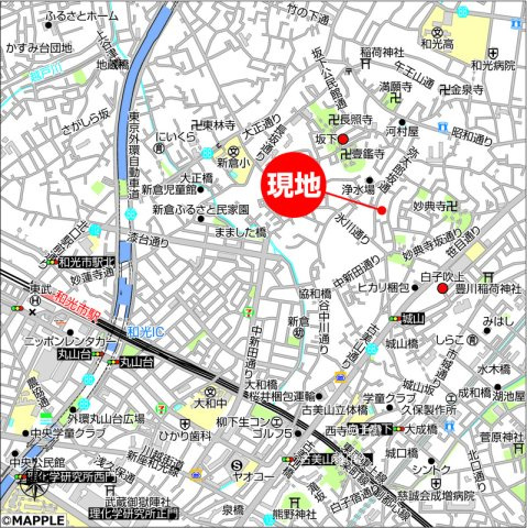 BLOOM COURTの地図