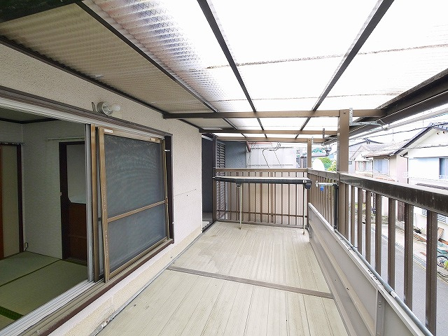 郡山市小林町戸建のバルコニー