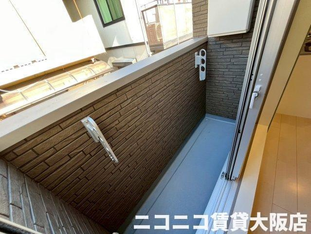 神戸市垂水区瑞穂通のアパートのバルコニー|CG画像です。家具家電付きではありません
