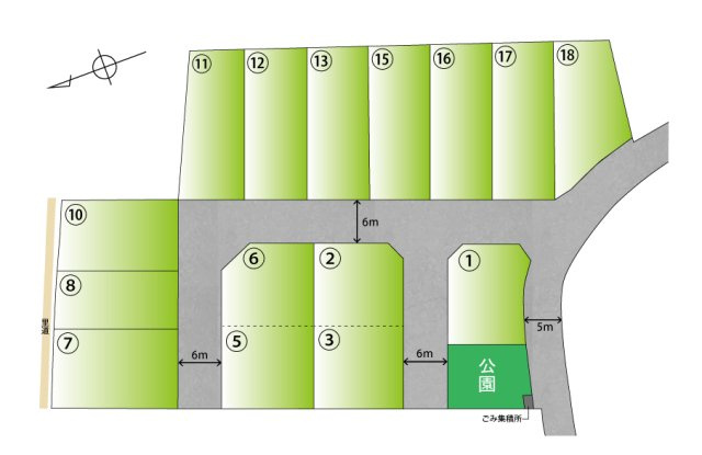 向Ⅴ　11号地　【土地＋建物参考プラン】の区画図