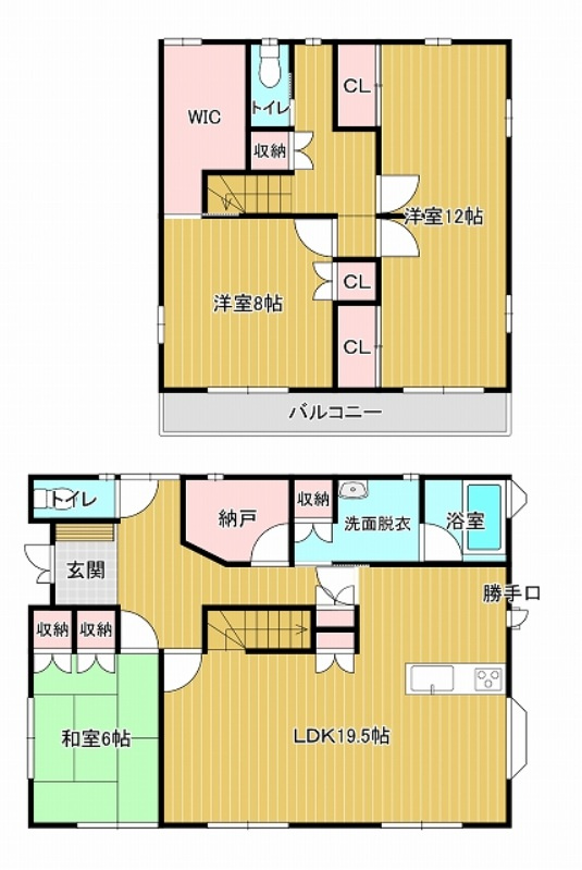 栃木市藤岡町甲 リフォーム物件　の間取り|〇3SLDK〇
広々LDK19.5帖！ゆったり和室付き♪
内装リフォーム済みです♪