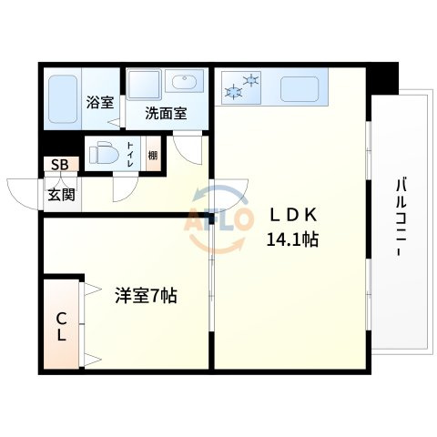 カスターニャ三国本町の間取り|間取り