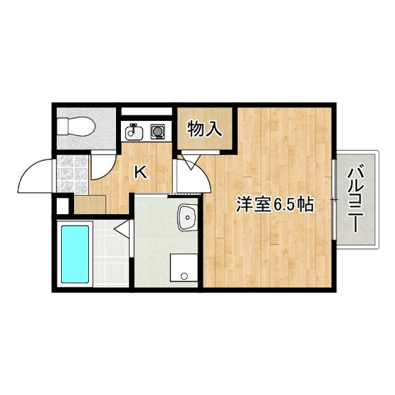 【間取り】 | フローラ岡本B棟