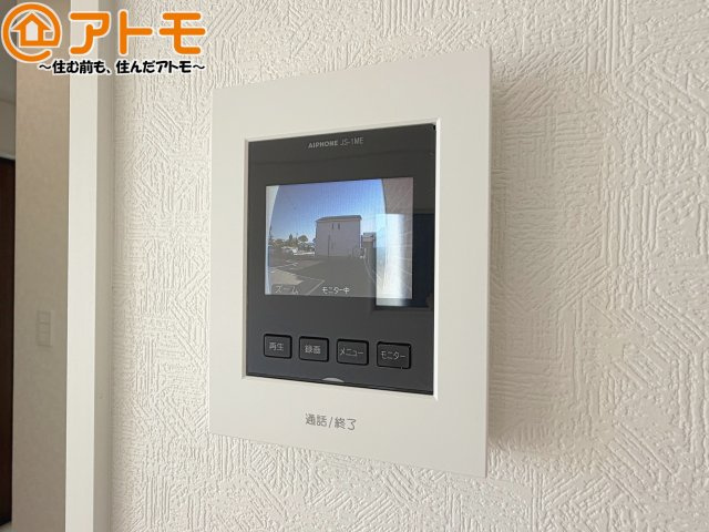 【防犯設備】 | 清水区北矢部町第6　新築戸建　2号棟 | TVモニター付きインターホンは訪問者を確認することができて、防犯性に優れています♪