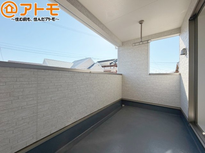 【バルコニー】 | 清水区北矢部町第6　新築戸建　1号棟 | インナーバルコニーはお出かけ中の急な雨でも安心♪