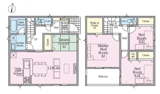 【間取り】 | 清水区北矢部町第6　新築戸建　1号棟