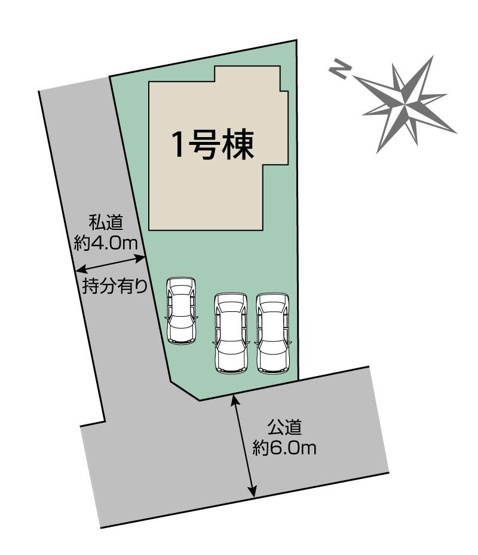 【区画図】 | Blooming garden白岡市小久喜 | 現況と異なる場合は現況優先とさせていただきます