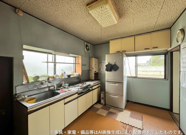 古河市駒羽根中古戸建のキッチン