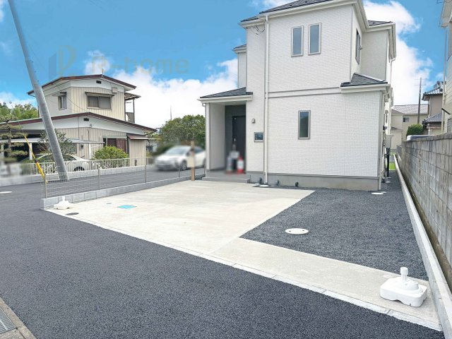 常陸大宮市宇留野　新築戸建て　A号棟の駐車場|カースペースは2台お停めいただけます♪
