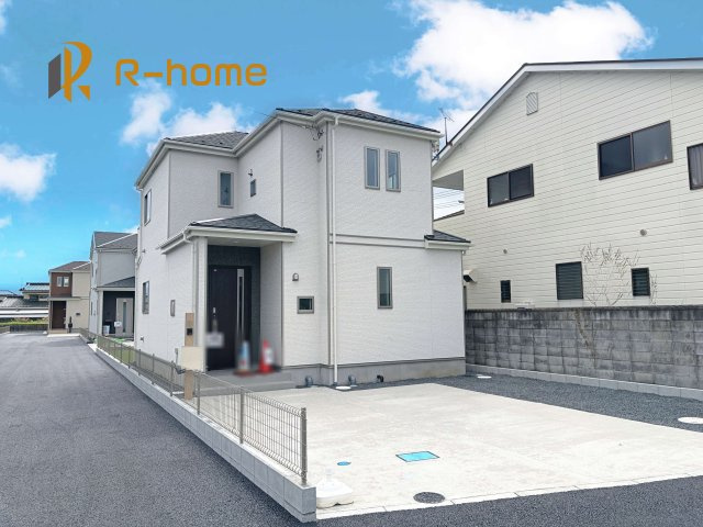 常陸大宮市宇留野　新築戸建て　A号棟の外観|建物完成いたしました！ご予約で『平日』や『夕方』などでもご見学可能です！