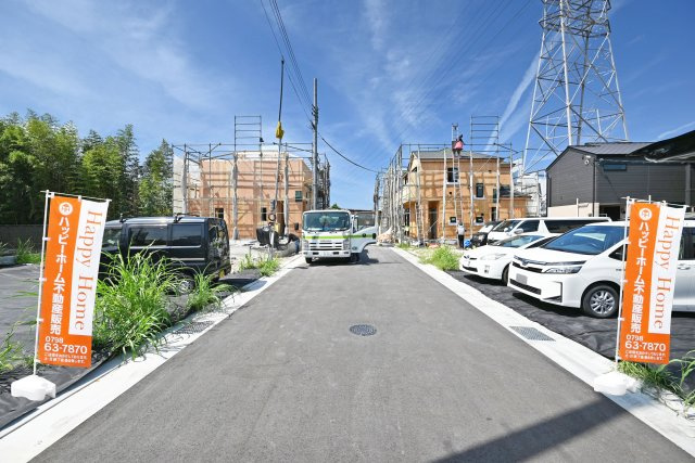 ハートフルタウン田能4丁目新築一戸建て│3LDK+駐車駐輪の外観|3000万円台から叶える、長期優良住宅の街。住民以外の通り抜けが少ない開発道路でお子様のおるご家庭にも嬉しい環境です。同社施工のご案内が即日可能ですので、お気軽にお問い合わせください