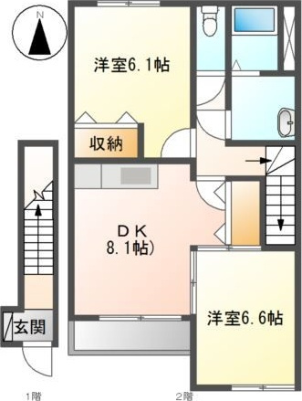 クレストール横黒の間取り