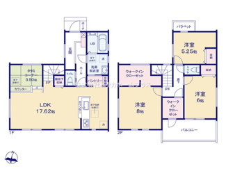【間取り】 | 武蔵村山市大南1丁目　新築戸建　【全3棟】