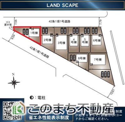 【区画図】 | 常総市本石下第12　 | 前面道路が広くお車の入出庫がしやすいのが特徴です！日当たりも良好♪