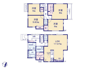 【区画図】 | 武蔵村山市大南1丁目　新築戸建　【全3棟】
