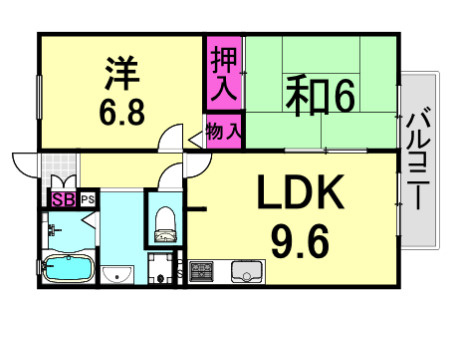 ベアント甲子園の間取り
