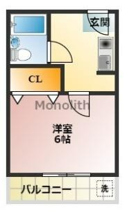 ボヌール岸和田の間取り