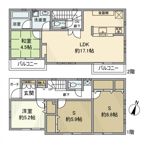 荻窪戸建の間取り