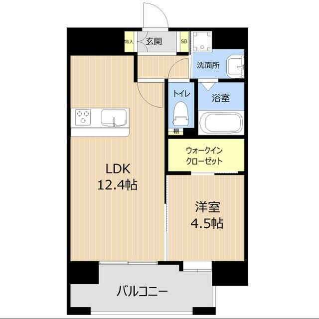 LIBTH熊本駅東の間取り
