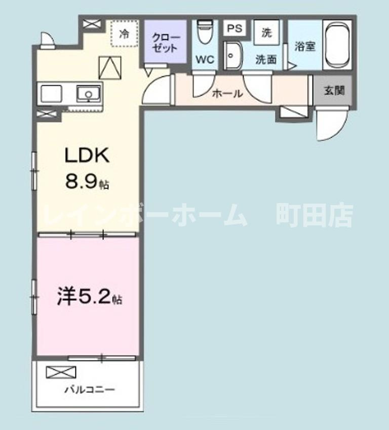 グラース※初期費用分割あと払いサービス利用可能物件の間取り