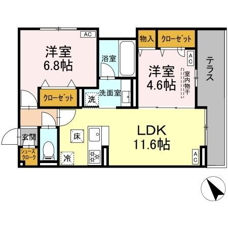 D-ガルデニアの間取り