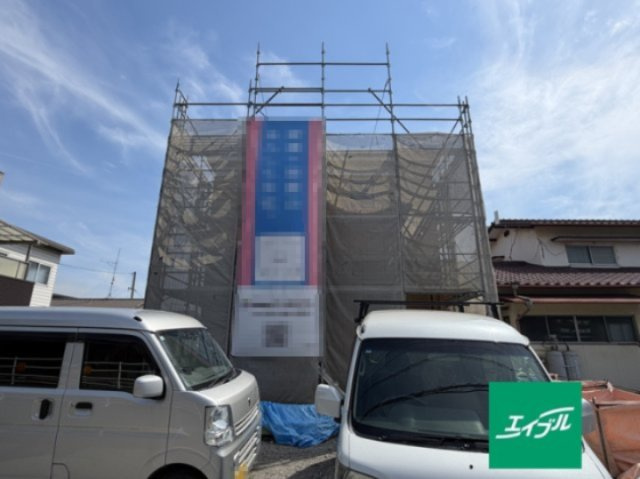 【外観】 | クレイドルガーデン倉敷市連島町鶴新田第17 (全4棟) | 建築中(2026年6月中旬撮影)