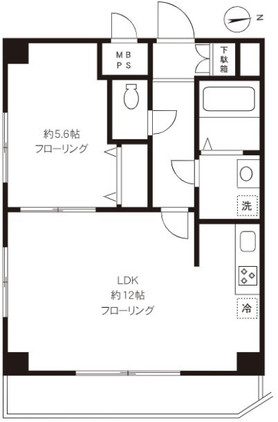 セントエルモ阿佐ヶ谷北の間取り