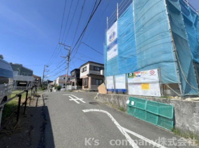 茅ヶ崎市浜須賀　新築戸建の前面道路含む現地写真|2026.7.19撮影◇