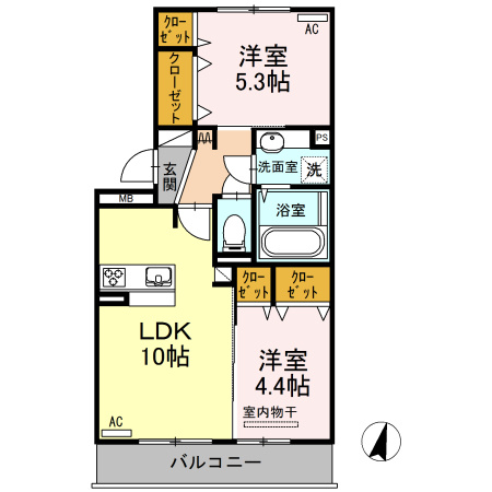 ハイムセラ大津駅前の間取り