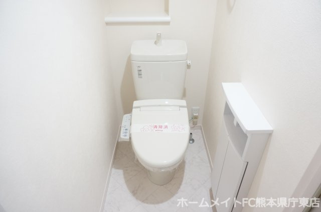 熊本市中央区新屋敷２丁目の賃貸マンションのトイレ