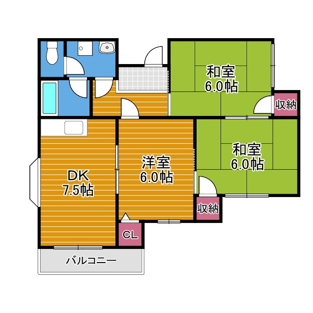プチリベルテの間取り