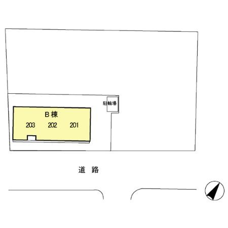 ヴェルドミールＢ棟の区画図
