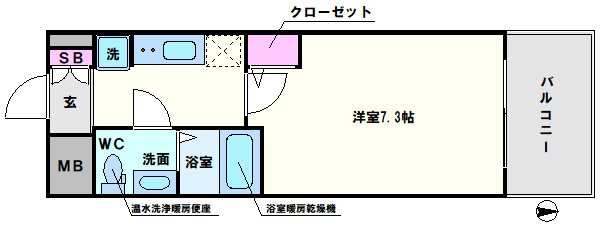 プラ・ディオ新深江の間取り|プラ・ディオ新深江　間取り