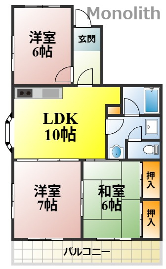 シルフィード東助松の間取り