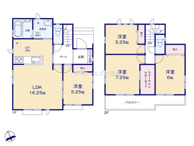 【間取り】 | 春日井市坂下町３丁目1212-6『仲介料無料』新築戸建て | A号棟