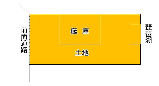 大津市雄琴５丁目の事業用地の間取り
